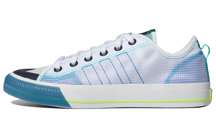 Кеды adidas originals NIZZA Rf (бело-сине-зеленые) — фото 1