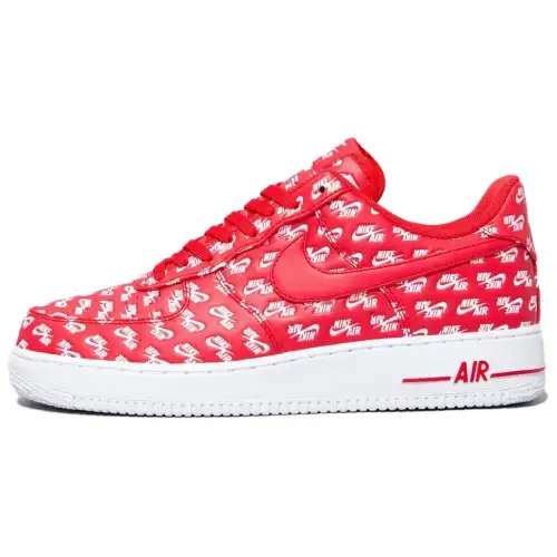 Nike Air Force 1 Low 07 Qs 'All Over Logo Red'