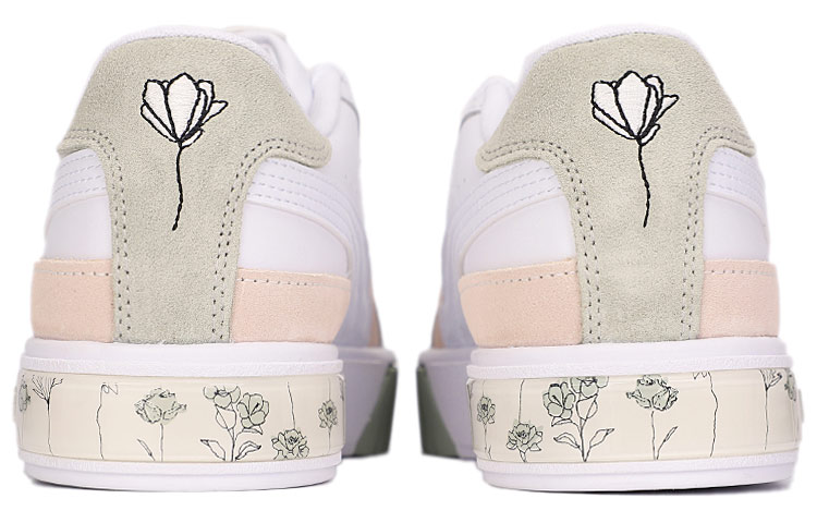 Женские кеды PUMA Cali Star (бело-зелено-розовые) — фото 4