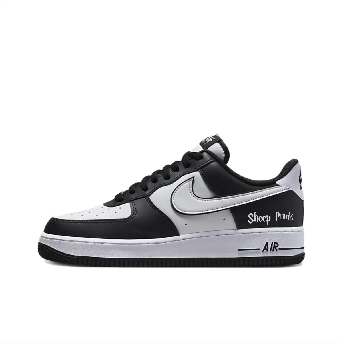 Nike Air Force 1 Slip Resistant Abrasion Resistant Balance Low top Skateboard Shoes Unisex White Black
