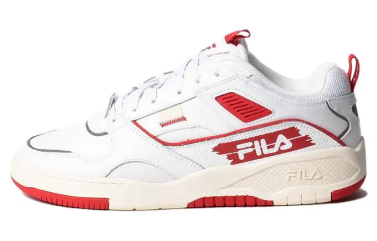 FILA Corda Low top Skateboard Shoes Unisex White Red