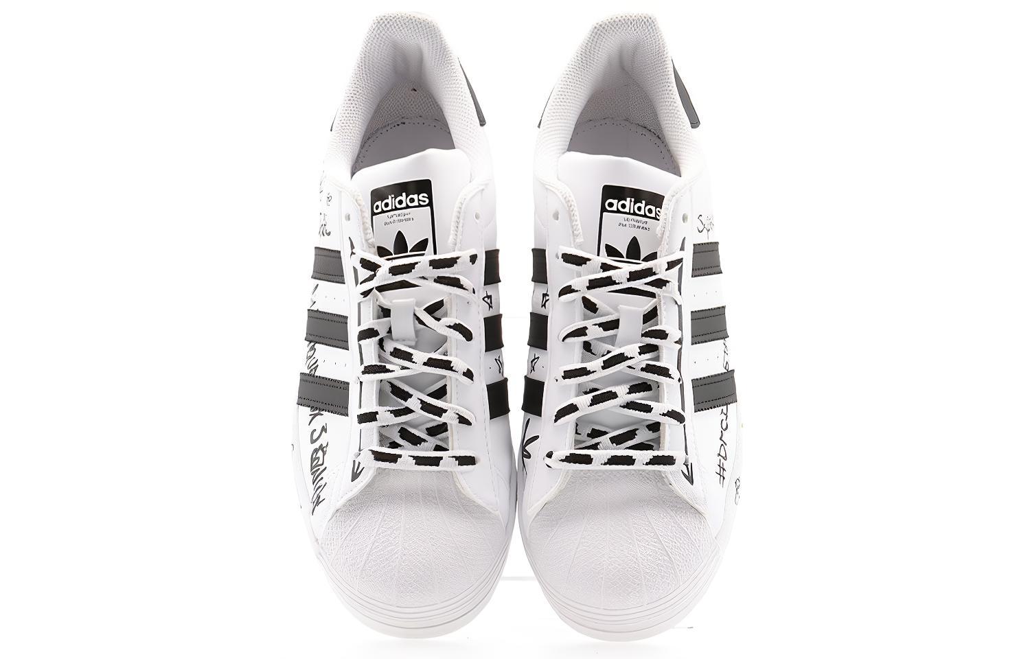 Кроссовки adidas originals SUPERSTAR (черно-белые) — фото 4