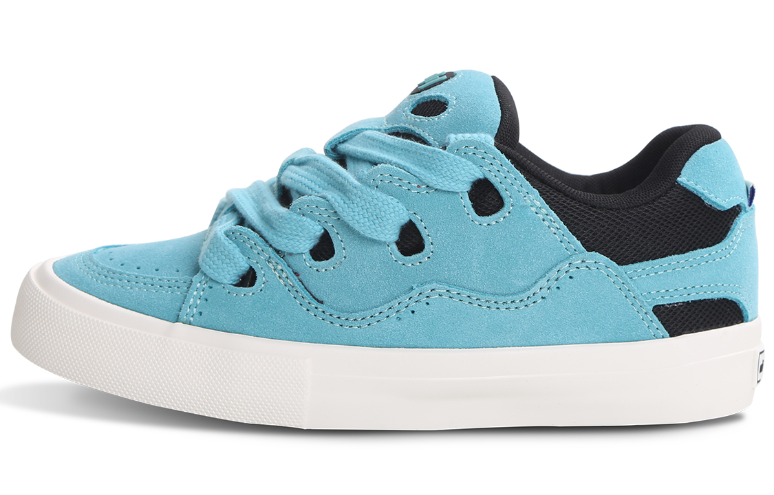 Ollieskate Blue Chanel Inspired Slip Resistant Cushioning Abrasion Resistant Skateboard Shoes Unisex Lake Blue