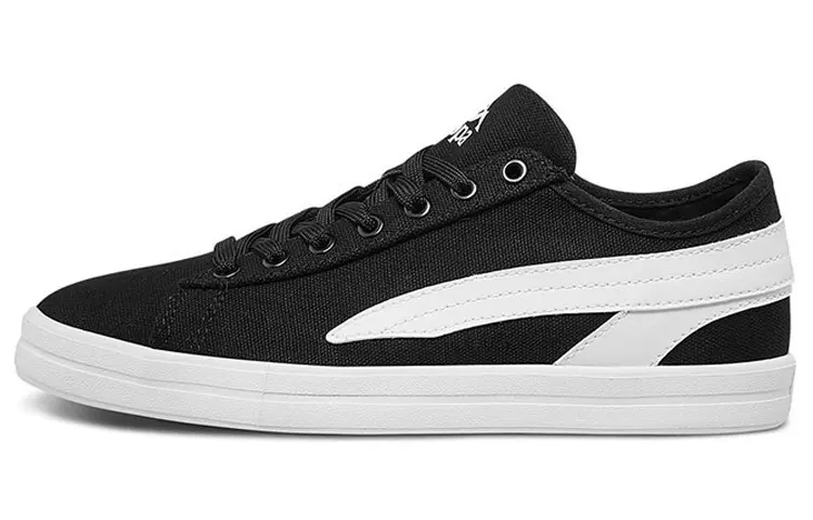 Kappa Skateboard Shoes Unisex Low Top Black