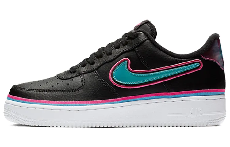 Nike Air Force 1 Low Sport Nba Black Blue Gale Laser Fuchsia