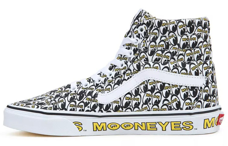 Sk8 Mooneyes x Sk8 Vans-Hi 'True White Yellow'