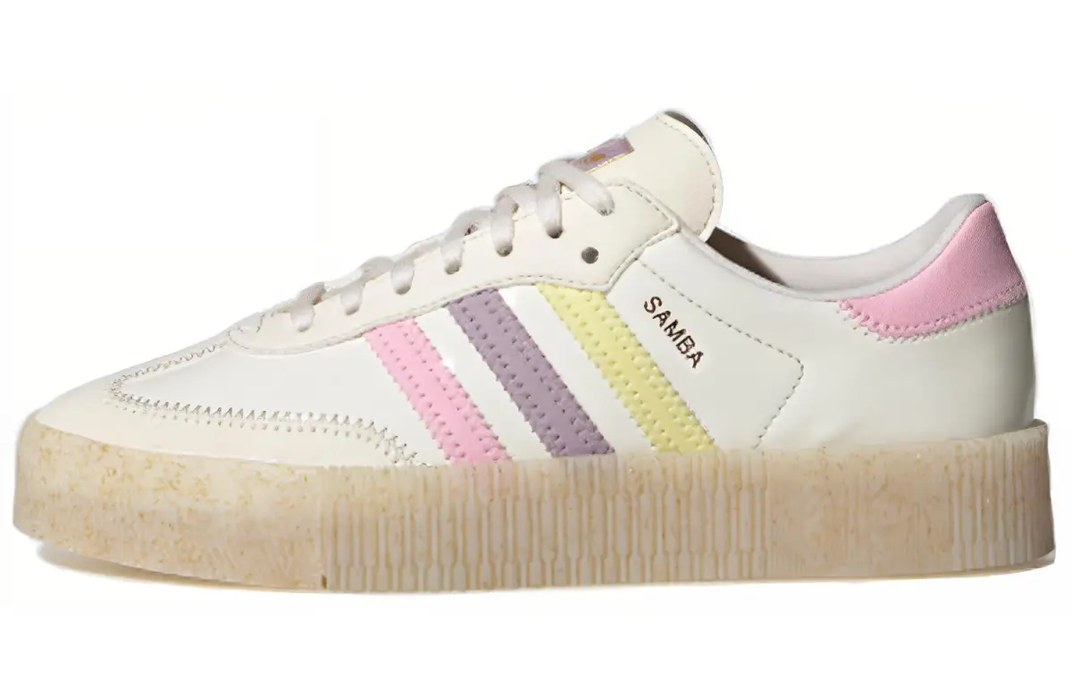 Adidas Sambarose White Pink Purple Women's