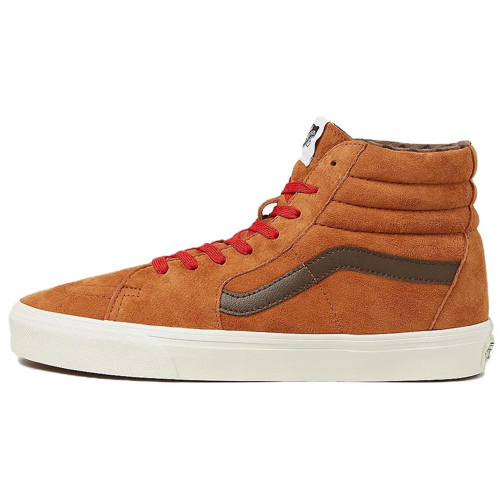 Sk8 Vans-Hi 'Plaid - Glazed Ginger Brown' Women's