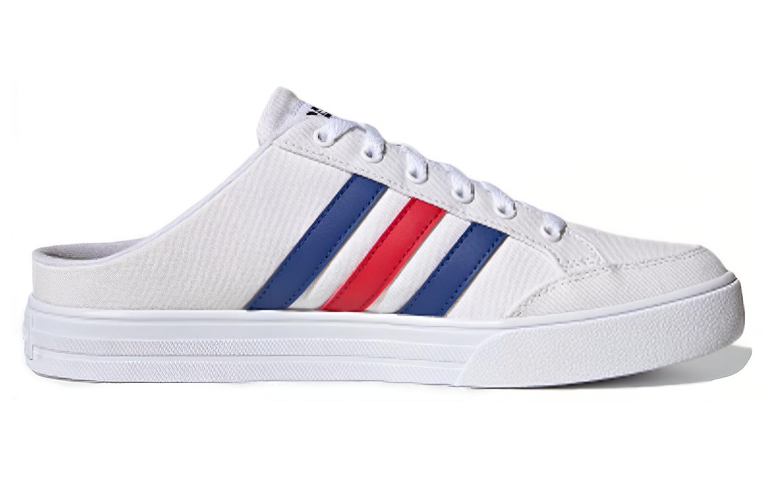 Кеды adidas neo Vs Set Mule (бело-сине-красные) — фото 2