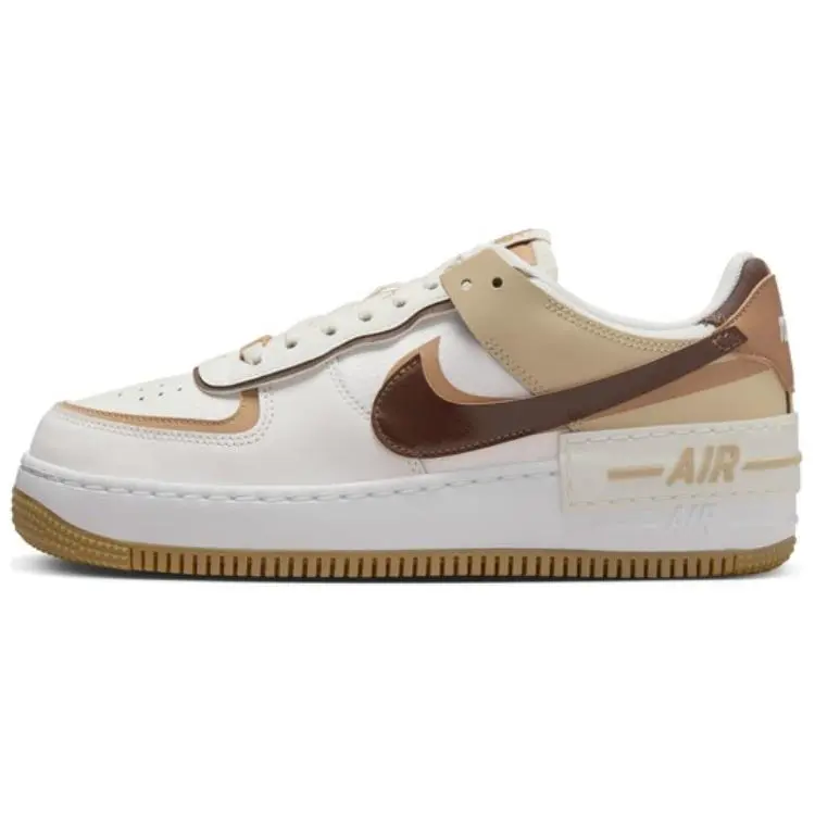 Nike Air Force 1 Low top Skateboard Shoes Women's White Brown