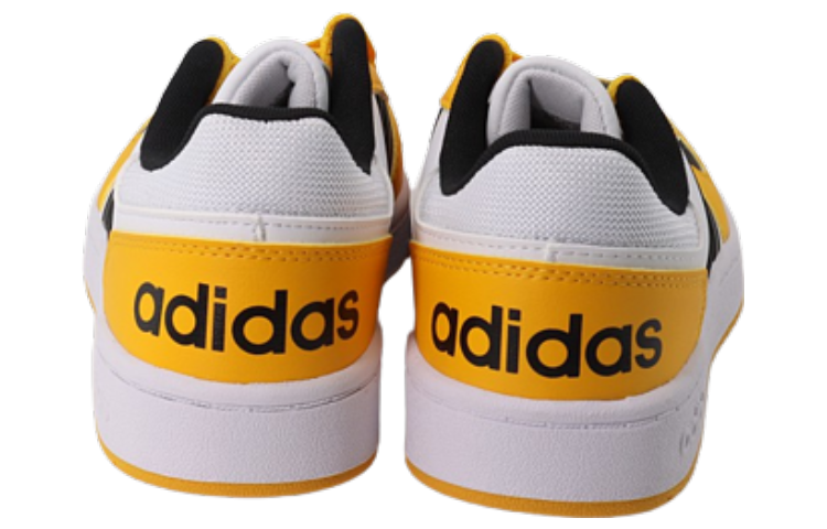Мужские кеды adidas neo Hoops 2.0 (желтый / белый / черный) — Жёлтый / белый / чёрный — фото 5