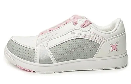 Li Ning Skateboard Shoes Women's Low Top White/Gray