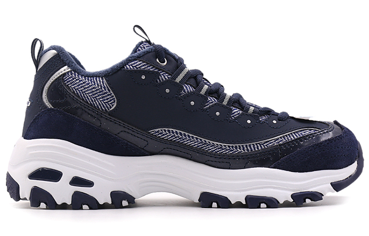 Женские кеды Skechers D'LITES 1.0 (темно-синие) — фото 2