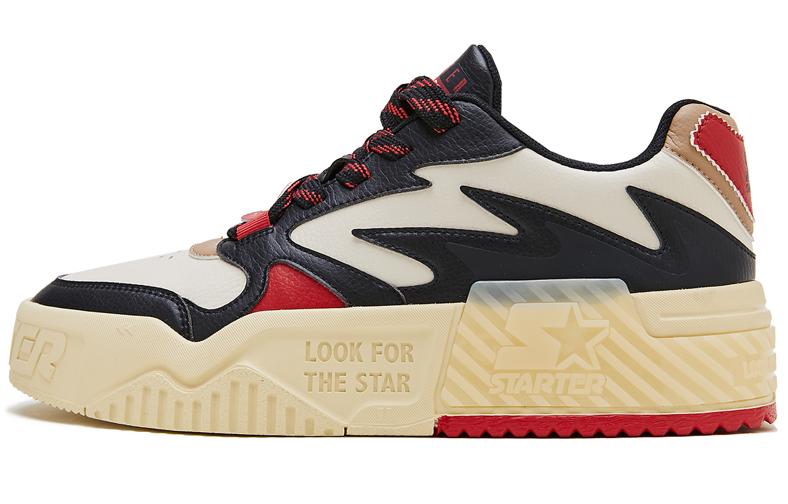 STARTER Sound Wave VOL Collection Height Increasing Low top Skateboard Shoes Men's Black Red