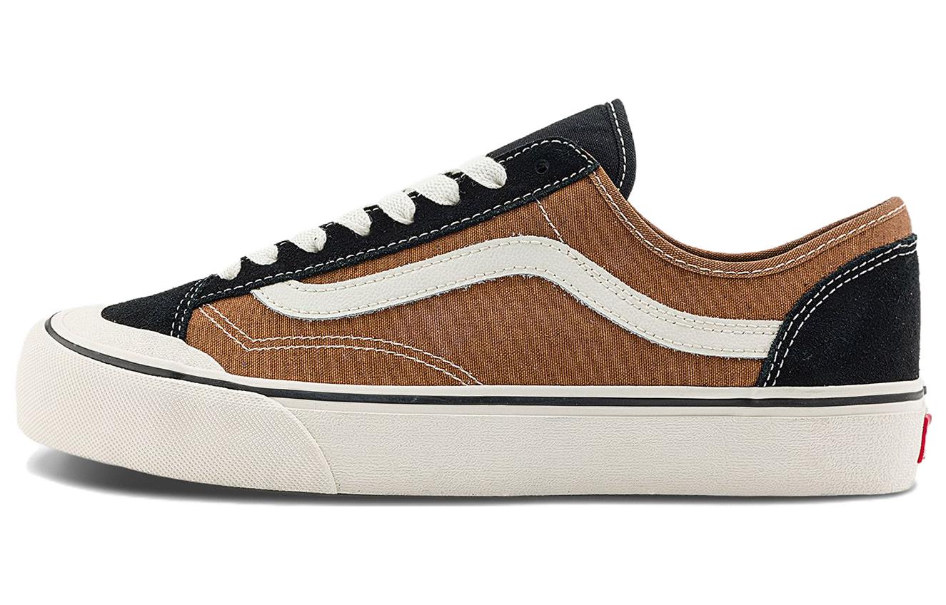 Vans Style 136 DECON VR3 SF, comfortable and versatile, shock-absorbing and wear-resistant, low-top sneakers, same style for men and women, black brown