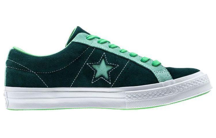 Кеды Converse One Star (зелено-белые) — фото 2