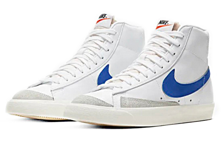 Женские кеды Nike Blazer 77 (сине-белая) — Синийбелый — фото 3