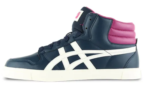Onitsuka Tiger A Sist Mt Comfortable Abrasion Resistant Mid top Skateboard Shoes Unisex Dark Blue