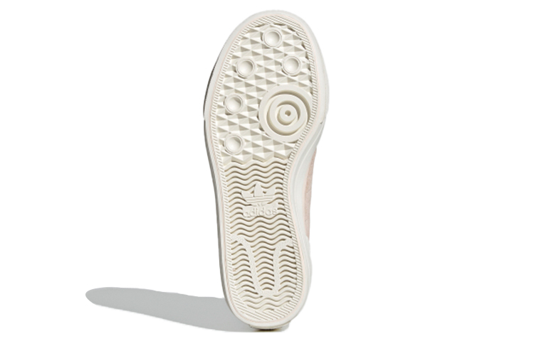 Женские кеды adidas originals Nizza Hi DL (розово-бежевые) — фото 6
