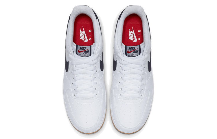 Кеды Nike Air Force 1 07 Obsidian (черно-синие) — фото 3
