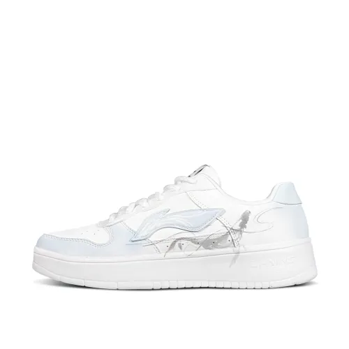 LiNing Pontoon Boats Slip Resistant, Abrasion Resistant, Breathable Low Top Skateboard Shoes Men's Like A Fish In Water