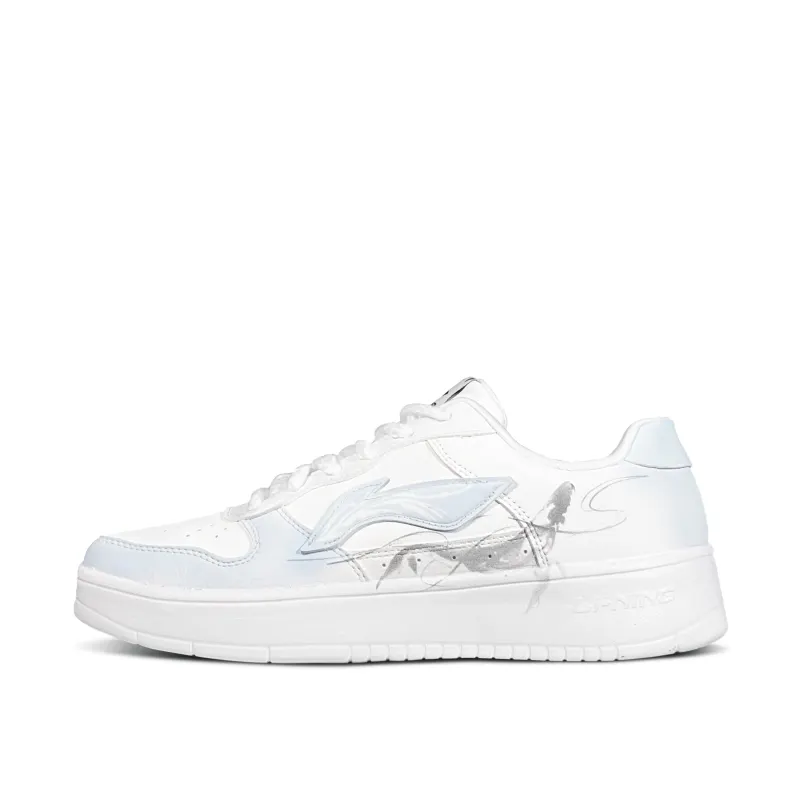LiNing Pontoon Boats Slip Resistant, Abrasion Resistant, Breathable Low Top Skateboard Shoes Men's Like A Fish In Water