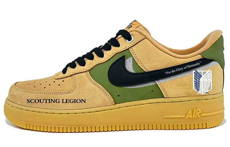 Nike Air Force 1 Low top Skateboard Shoes Unisex Wheat