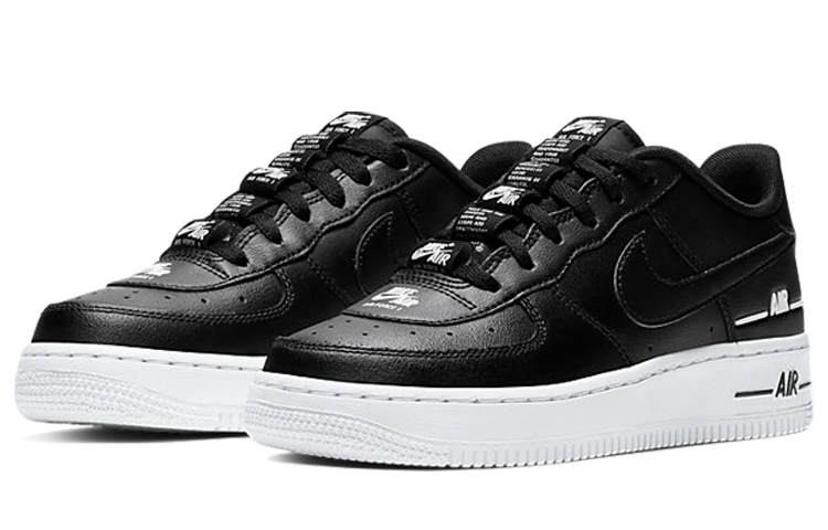 Женские кроссовки Nike Air Force 1 (черно-белая) — фото 3