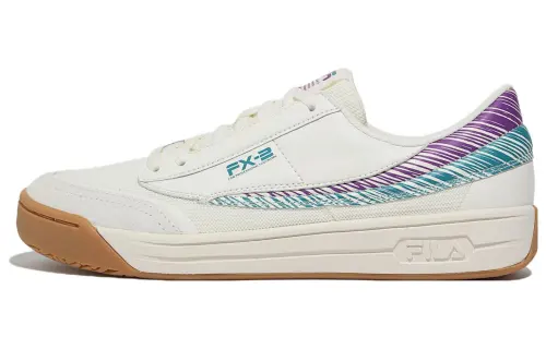 FILA O.T Authentic T5 Low top Skateboard Shoes Unisex White Brown Korean Style