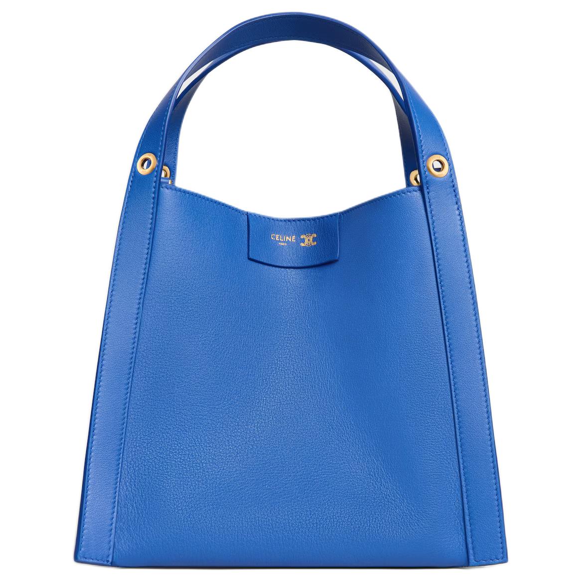 Женская сумка CELINE из телячьей кожи (синяя)