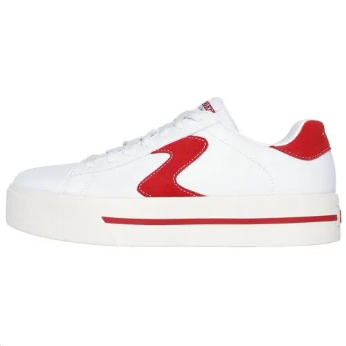 Skechers Low top Skateboard Shoes Women's White Red