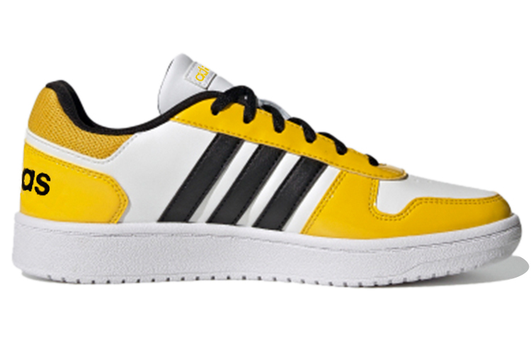 Женские кроссовки adidas neo Hoops 2.0 (бело-желтые) — фото 2