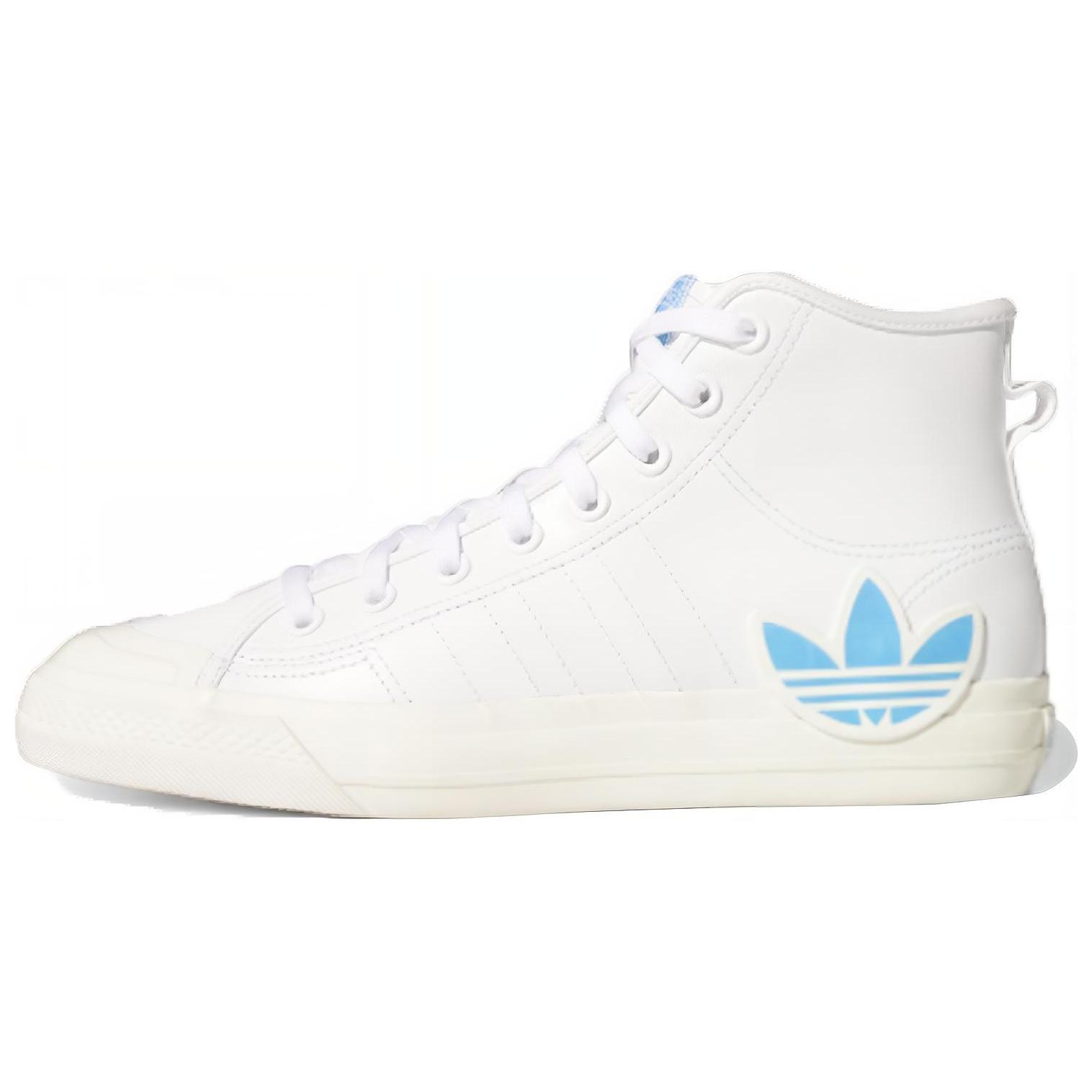 Кеды adidas adidas originals Nizza Hi Rf (бело-синие)