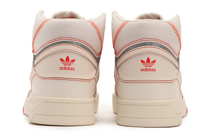Женские кроссовки adidas originals Drop Step (белый / оранжевый) — фото 5