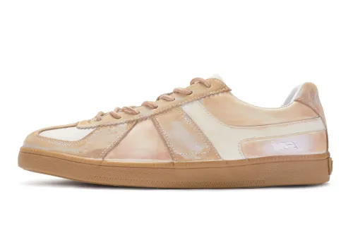 Li Ning Low top Skateboard Shoes Women's Yellow White