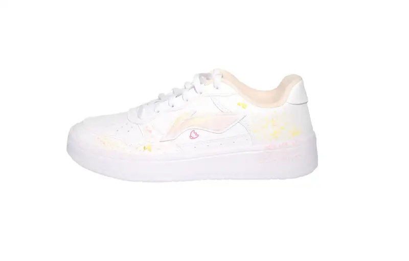 Li Ning Floating Boat Slip Resistant And Breathable Low top Skateboard Shoes Women's White
