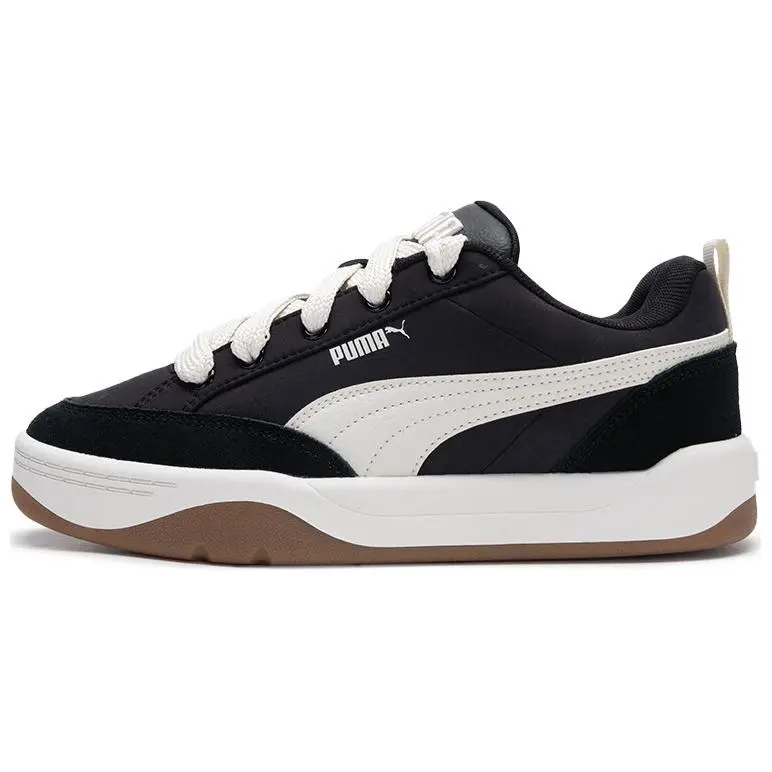 PUMA Park Lifestyle Street Abrasion Resistant Low top Skateboard Shoes Unisex Black White