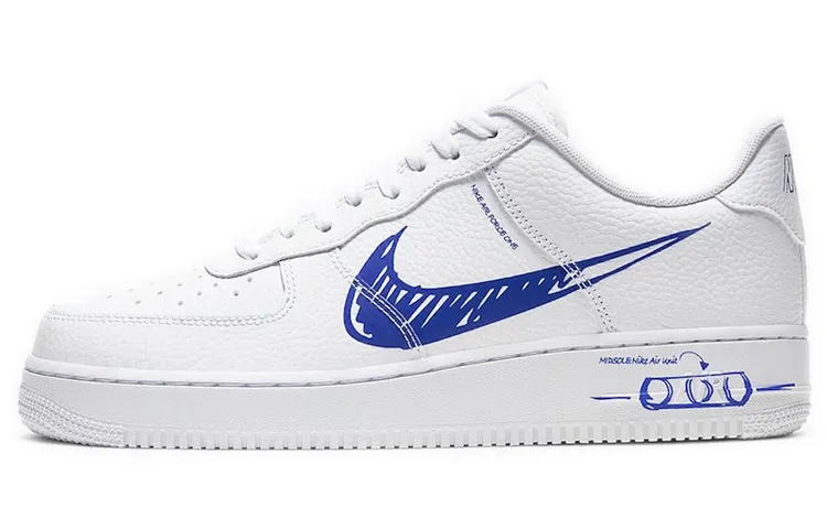 Nike Air Force 1 Low Sketch White Royal