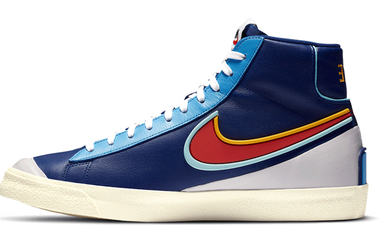 Мужские кеды Nike Blazer 77 Infinite (сине-красные)