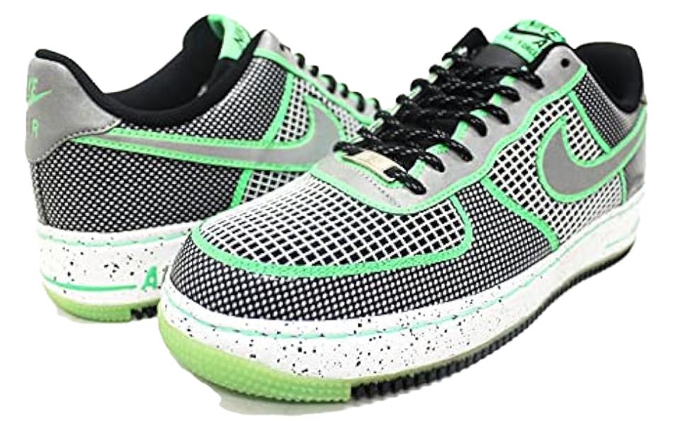 Мужские кроссовки Nike Air Force 1 Doernbecher (черно-бело-зеленые) — Чёрный / белый / зелёный — фото 3