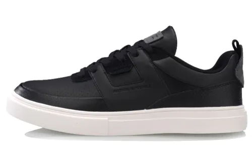 Li Ning Synthetic Leather Slip Resistant, Abrasion Resistant, Breathable, Lightweight Low top Skateboard Shoes Men's