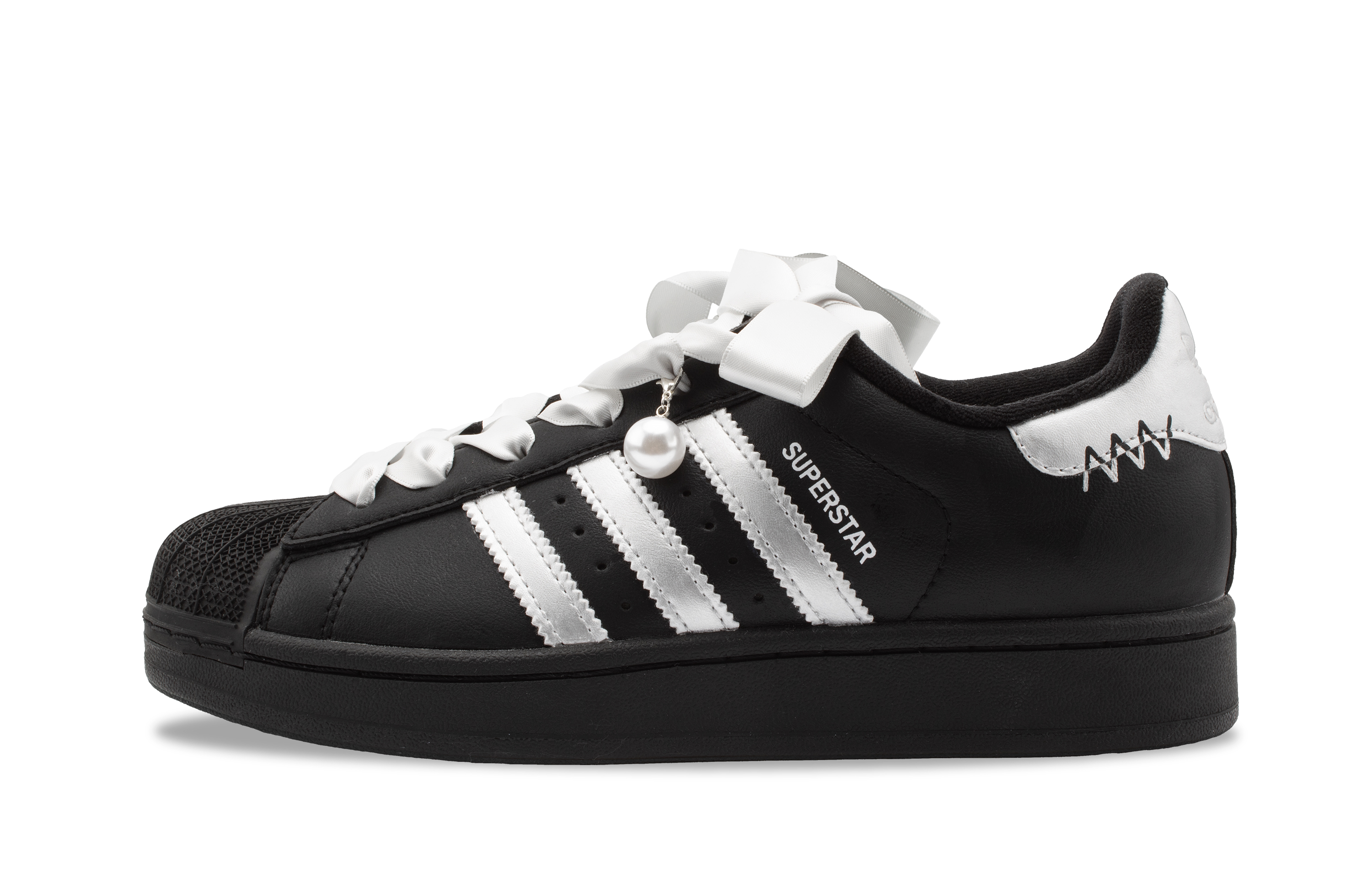 Adidas Originals Superstar 2 Starlight Frost Cushioning, Wear Resistant Low top Skateboard Shoes Unisex Liquid Silver