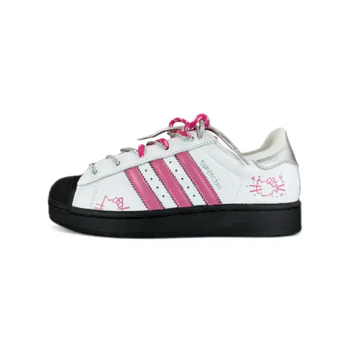 Adidas Originals Superstar 2 Abrasion Resistant Low top Skateboard Shoes Unisex Pink