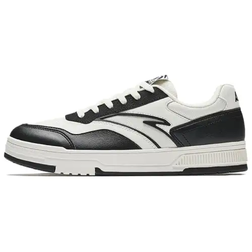 Anta Hundred Rivers Coverage Slip Resistant And Abrasion Resistant Low top Skateboard Shoes Men's White Black