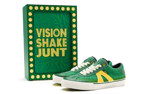 SHAKE JUNT x Vision Street Wear Low top Skateboard Shoes Unisex Avocado Green