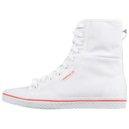 Adidas Originals Slip Resistant Abrasion Resistant High top Skateboard Shoes Women's White