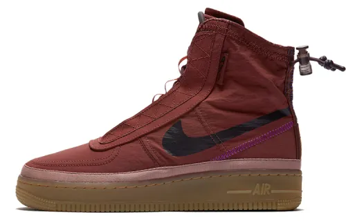 Nike Air Force 1 Shell 'Red Brown' Women's