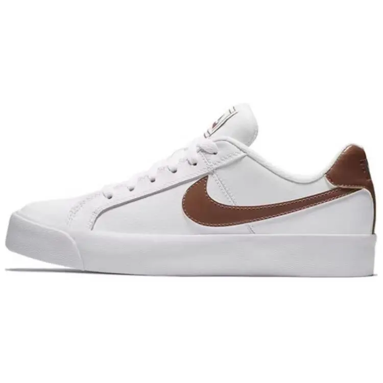 Nike Court Royale AC Cushioning Abrasion Resistant Cushioning, Wear Resistant Low top Skateboard Shoes Women's White