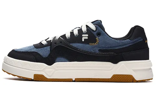 FILA FUSION BANK Textile, Synthetic Leather Low top Skateboard Shoes Men's Legend Blue Flint Rock