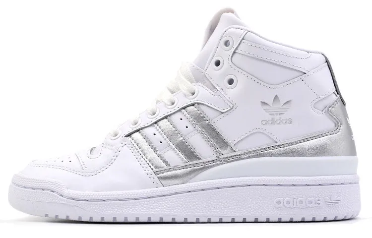 Adidas Forum Mid Refined White Metallic Silver